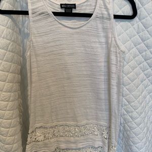 Tunic crochet detail tank